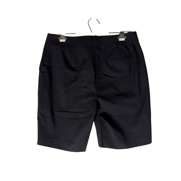 Lafayette 148 NY Black Dress Bermuda Shorts Flat Front Womens Size 6 - Picture 5 of 5